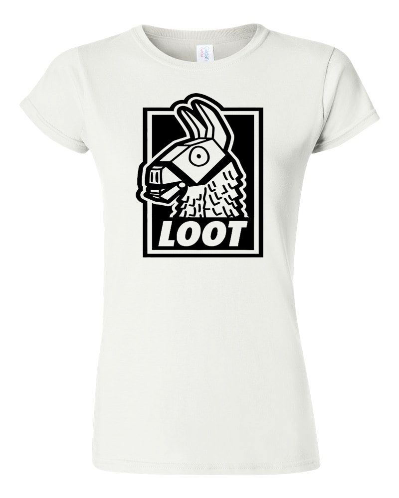 Fortnite loot láma Fehér Női Póló