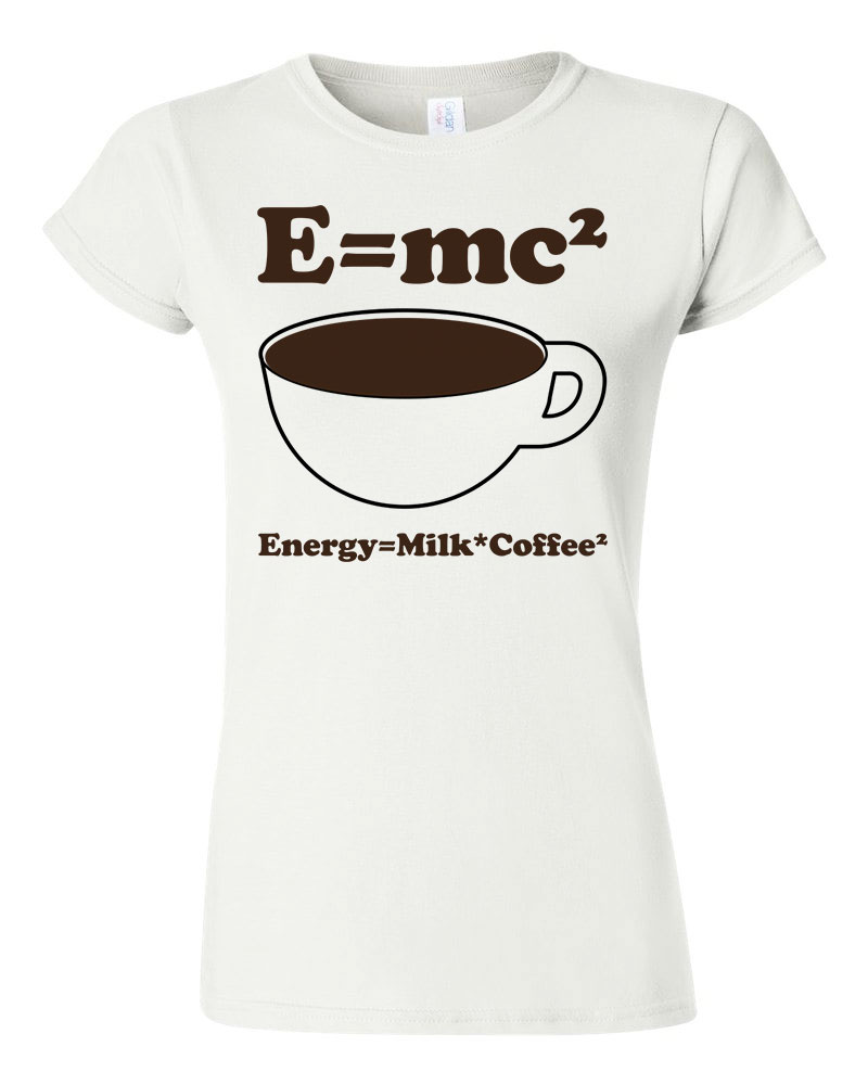 kávé emc 2 Fehér Női Póló