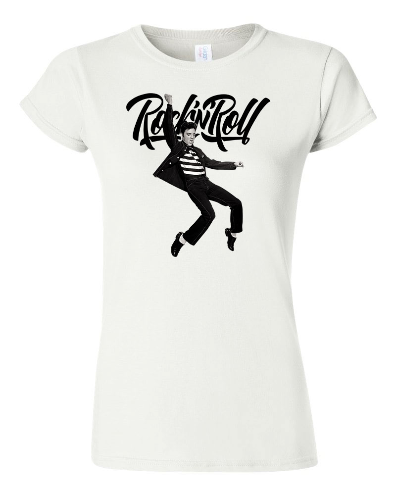 rock n roll elvis presley Fehér Női Póló