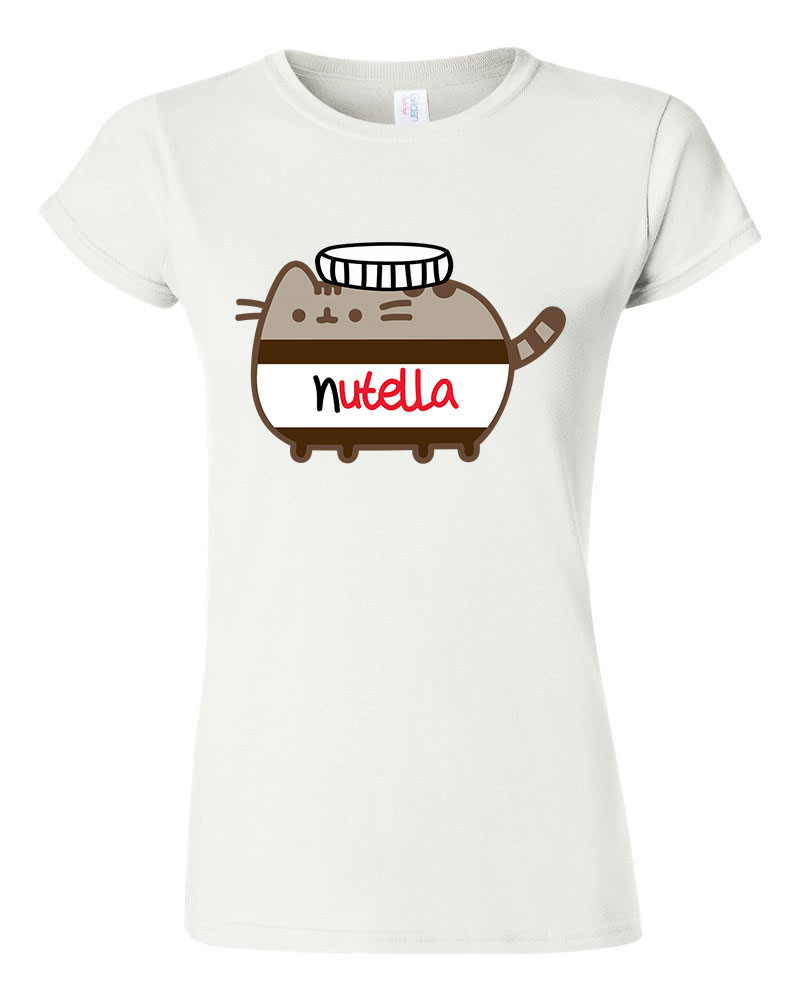 Nutella Pusheen Fehér Női Póló