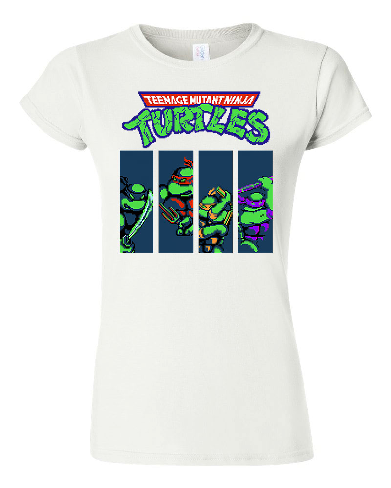 Tini Ninja Teknőcök tmnt Fehér Női Póló