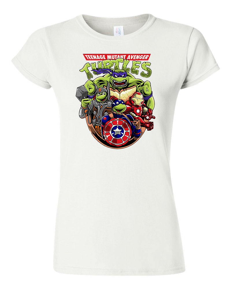 tini ninja teknőcök tmnt avengers Fehér Női Póló