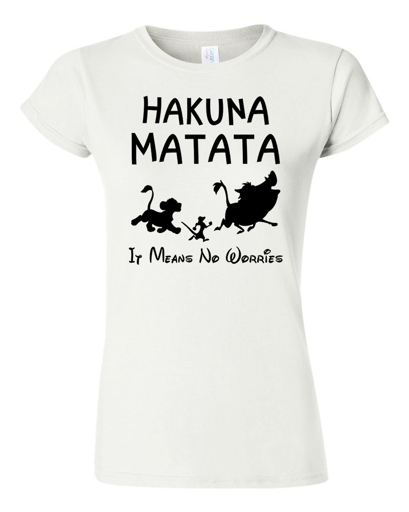 hakuna matata az oroszlánkirály Fehér Női Póló