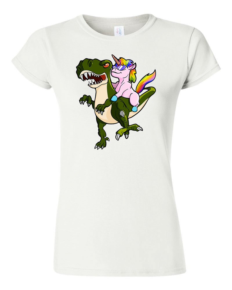 unikornis t-rex Fehér Női Póló