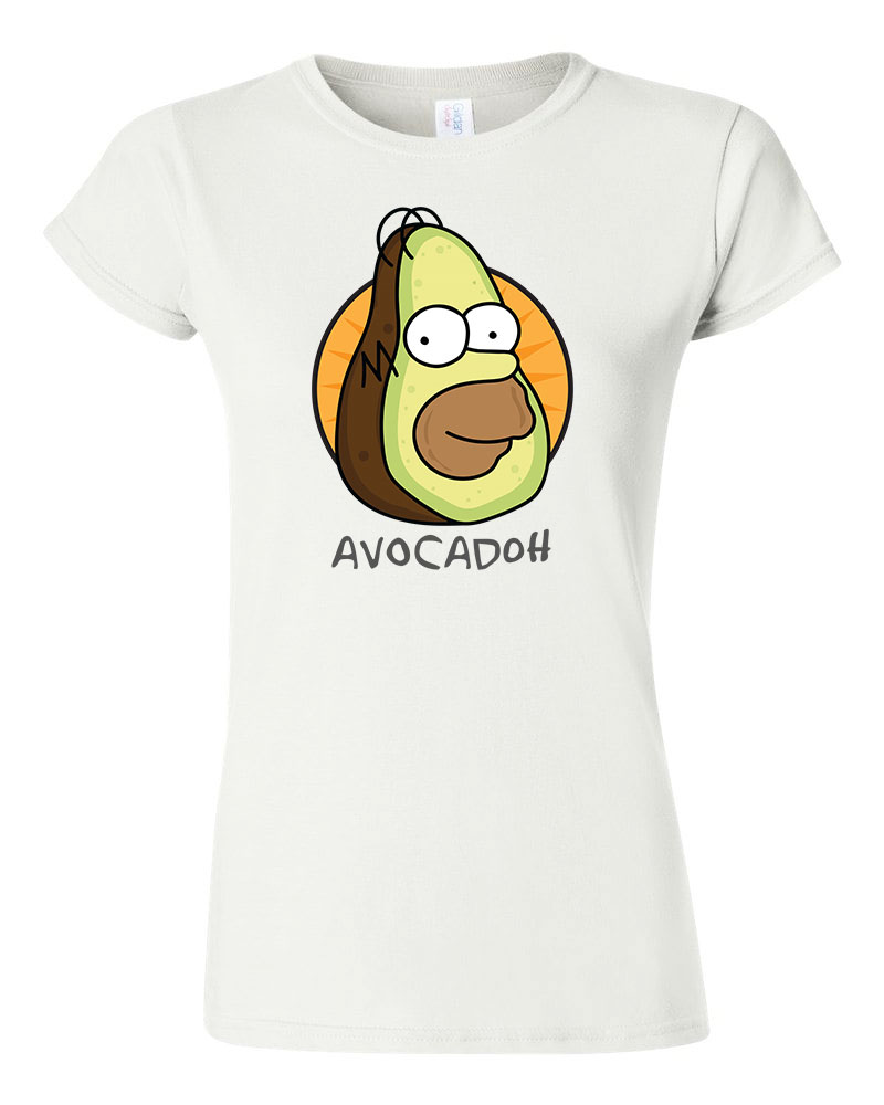 homer simpson avocadoh Fehér Női Póló