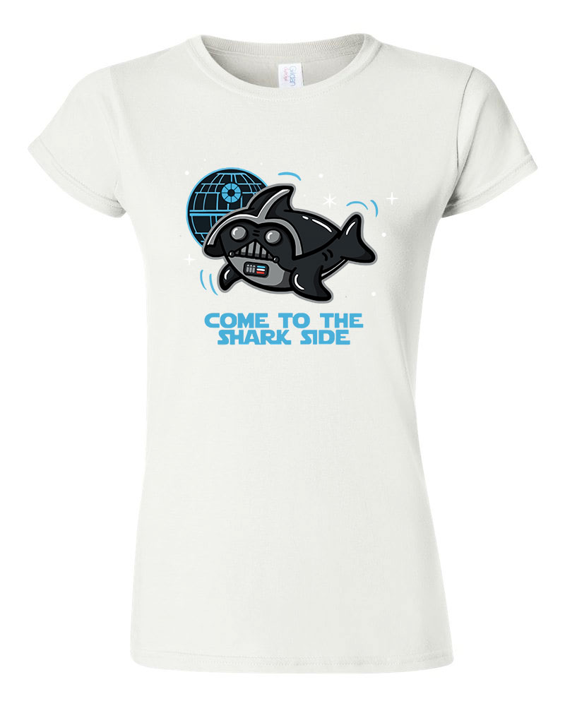 cápa cápás shark side Fehér Női Póló