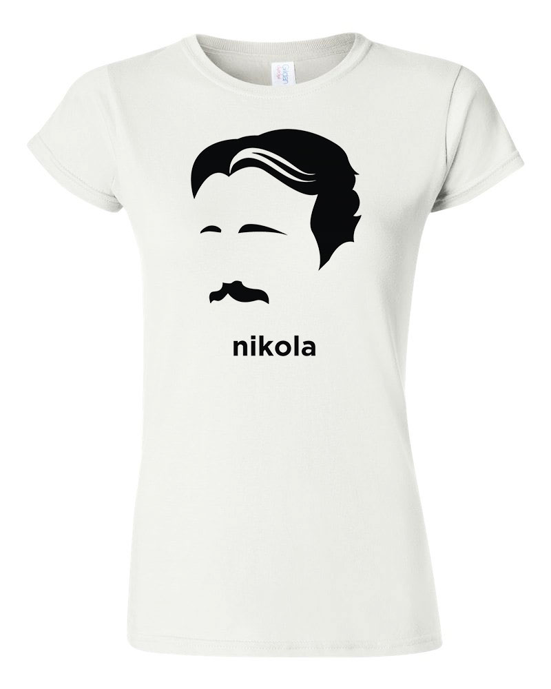 nikola tesla Fehér Női Póló