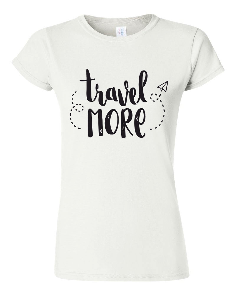 travel more utazás Fehér Női Póló
