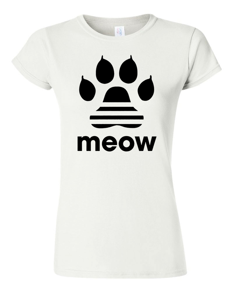 meow macskás cicás cica Fehér Női Póló