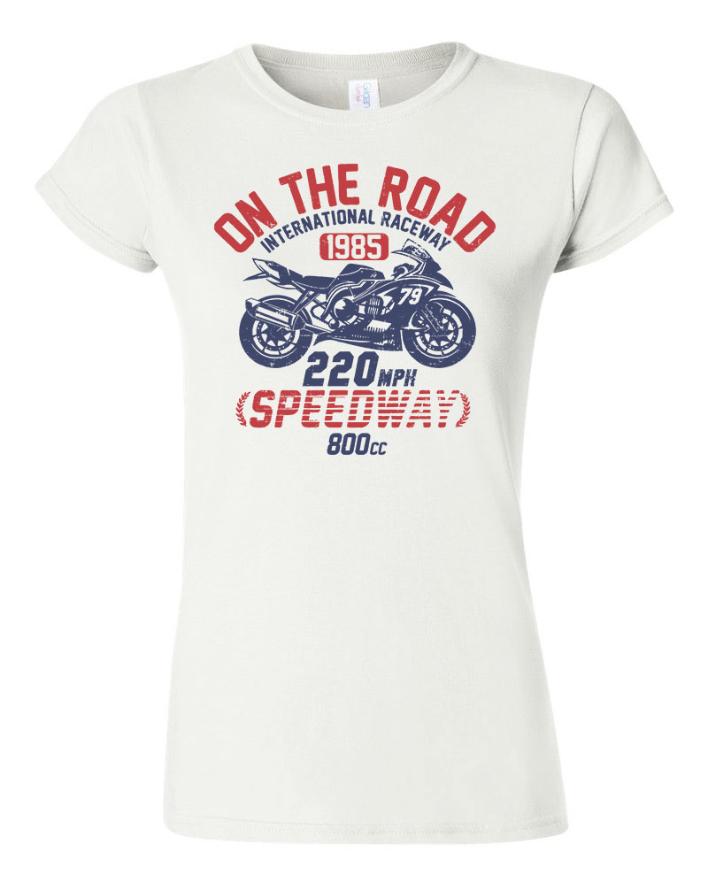 motor motoros speed motor Fehér Női Póló