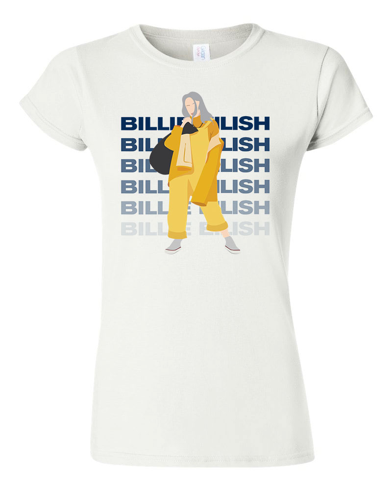 billie eilish Fehér Női Póló