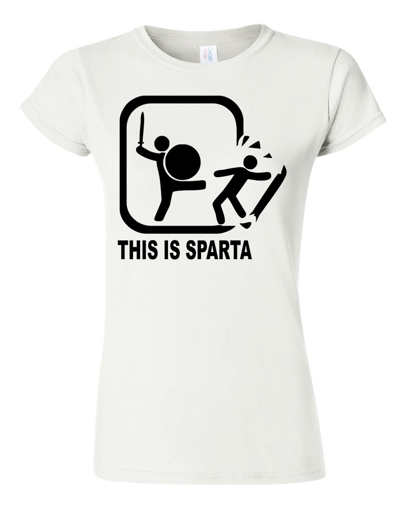 this is sparta ez itt sparta Fehér Női Póló