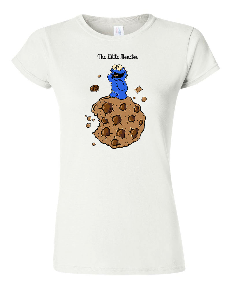 sütiszörny cookie monster Fehér Női Póló