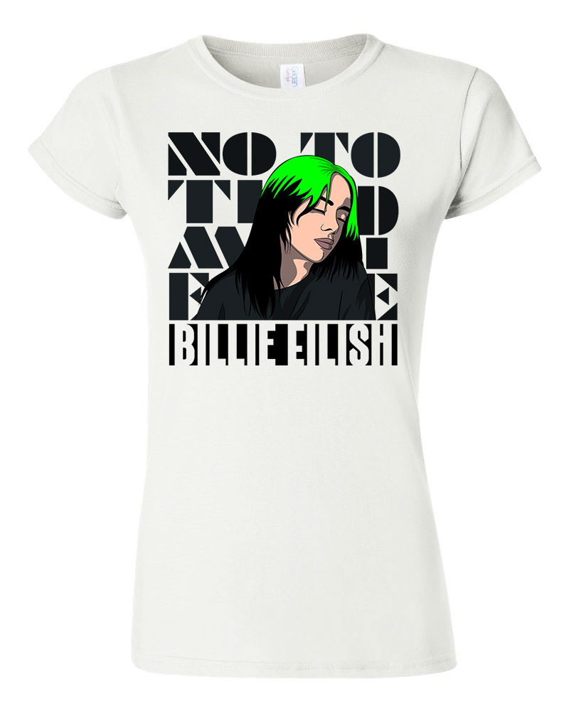 Billie Eilish Fehér Női Póló