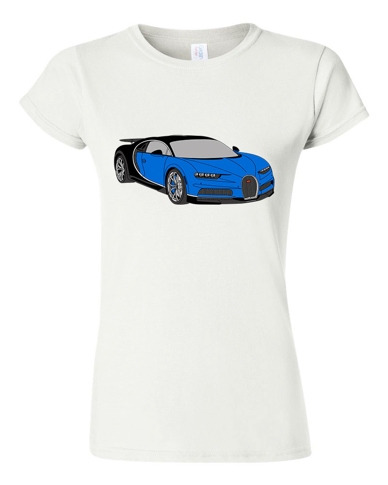 Bugatti Veyron Fehér Női Póló
