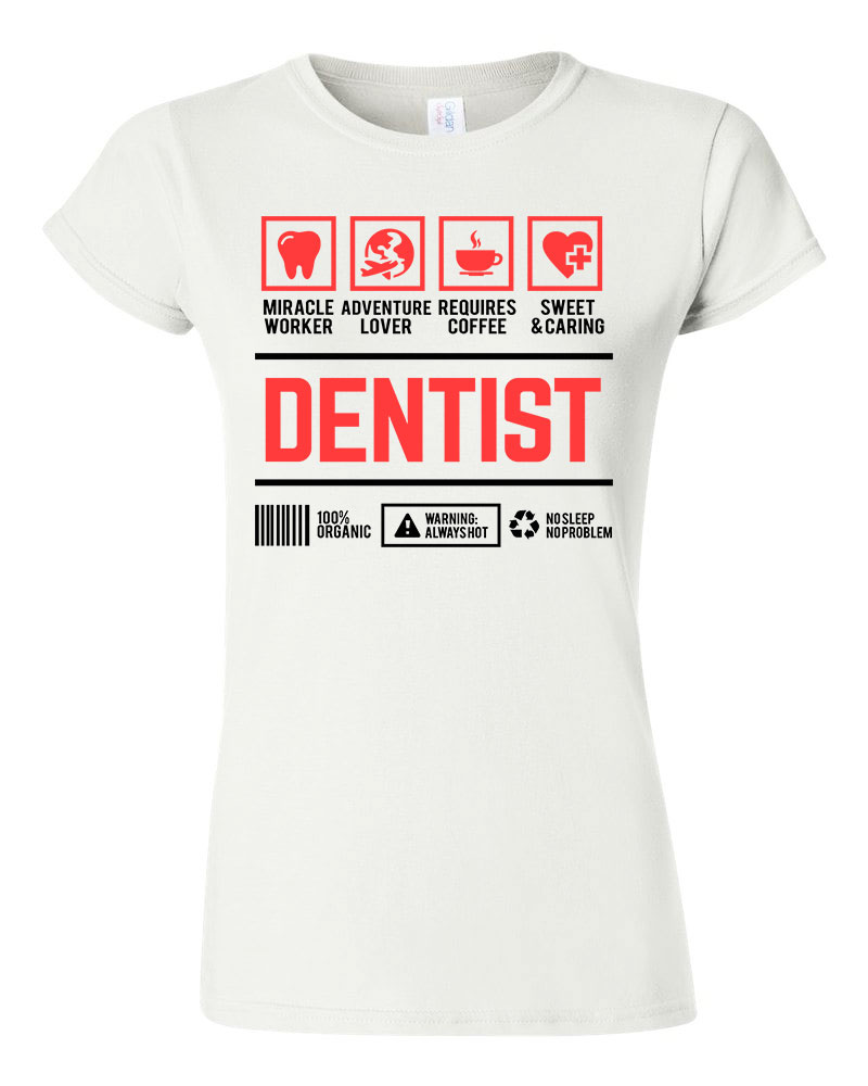 fogorvos fogászat dentist Fehér Női Póló
