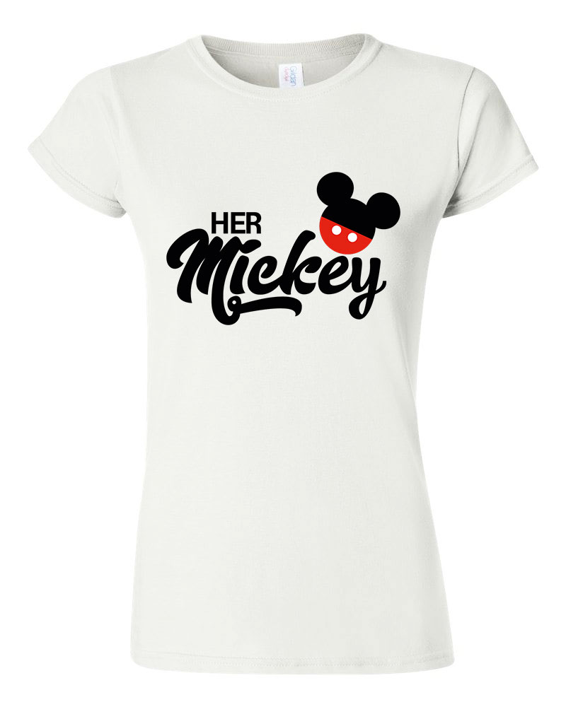 her mickey páros pároknak Fehér Női Póló