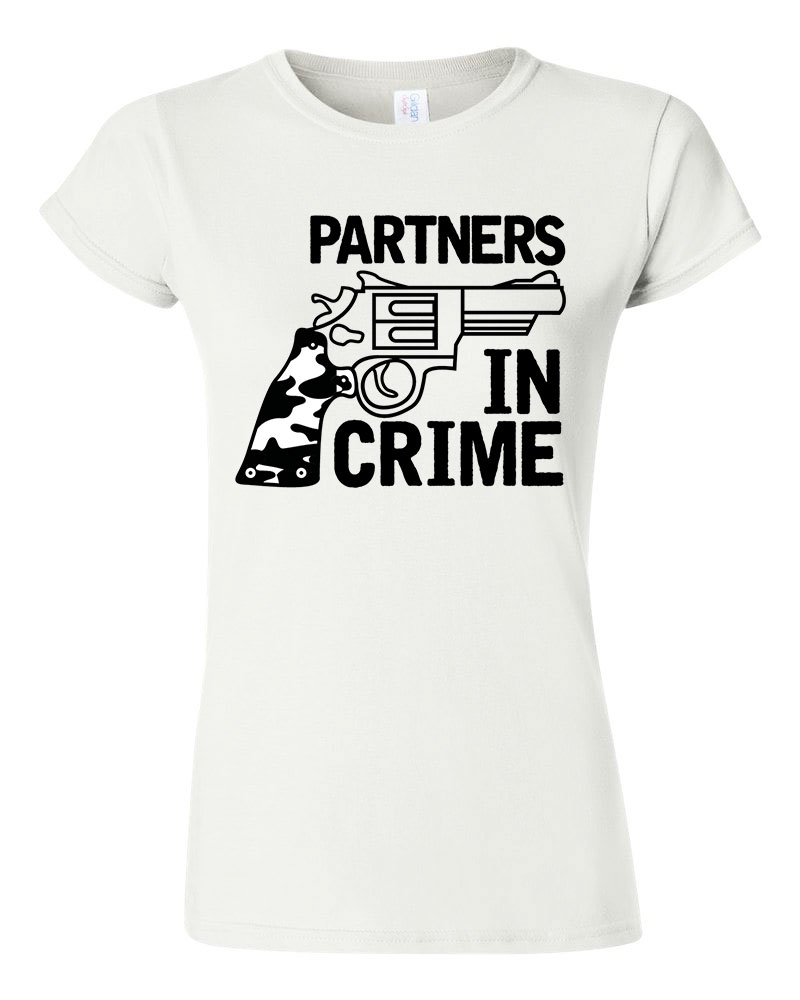 Partners In Crime páros pároknak Fehér Női Póló