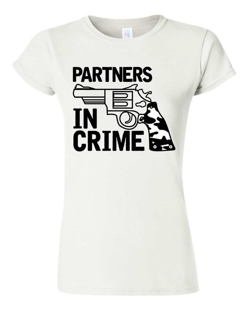 Partners In Crime páros pároknak Fehér Női Póló