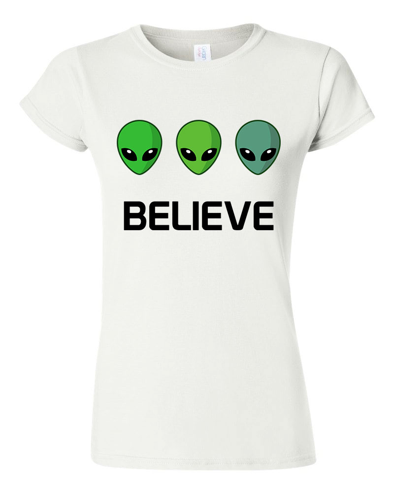 believe ufo Fehér Női Póló