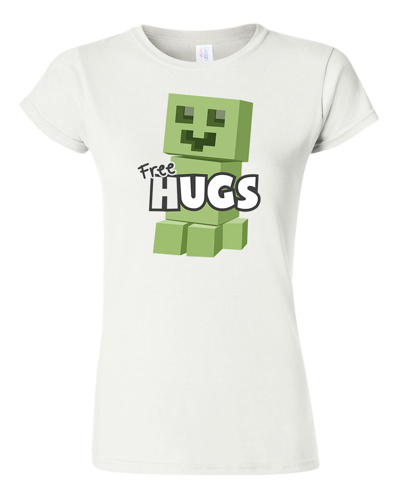 minecraft creeper Fehér Női Póló