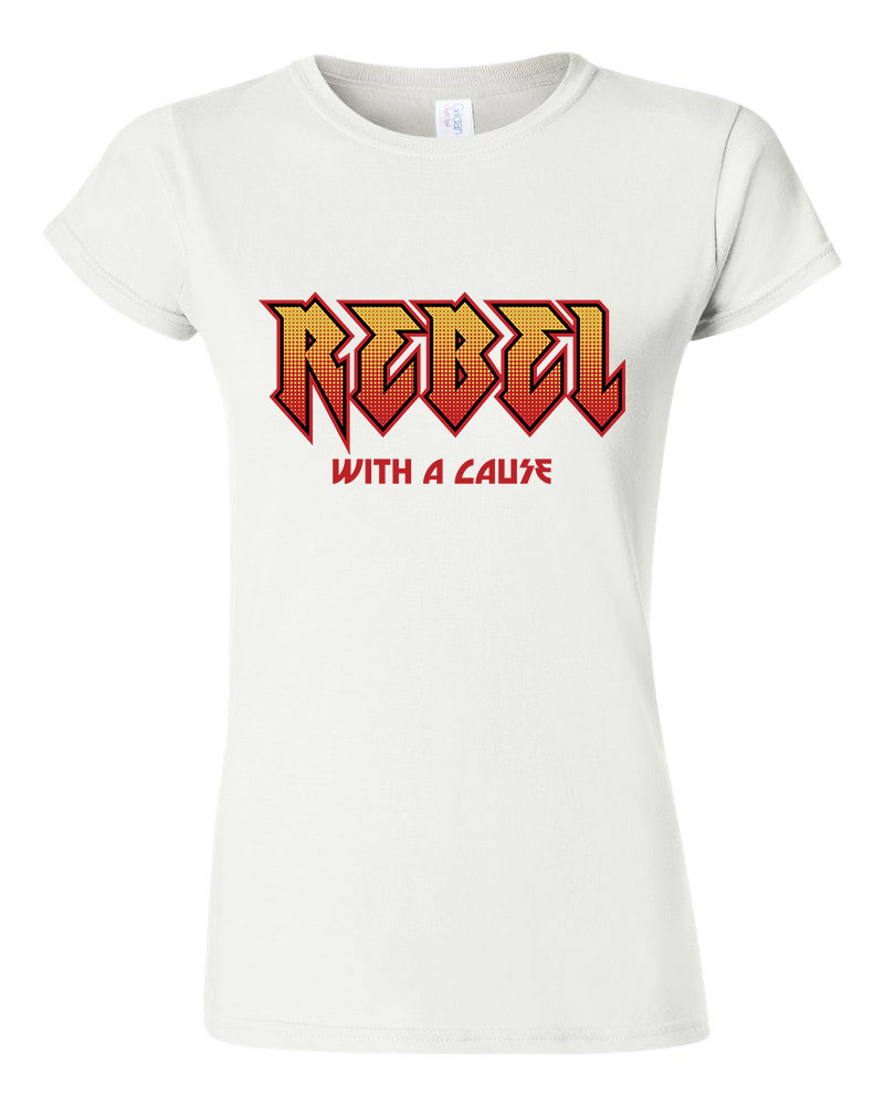rebel with cause Fehér Női Póló