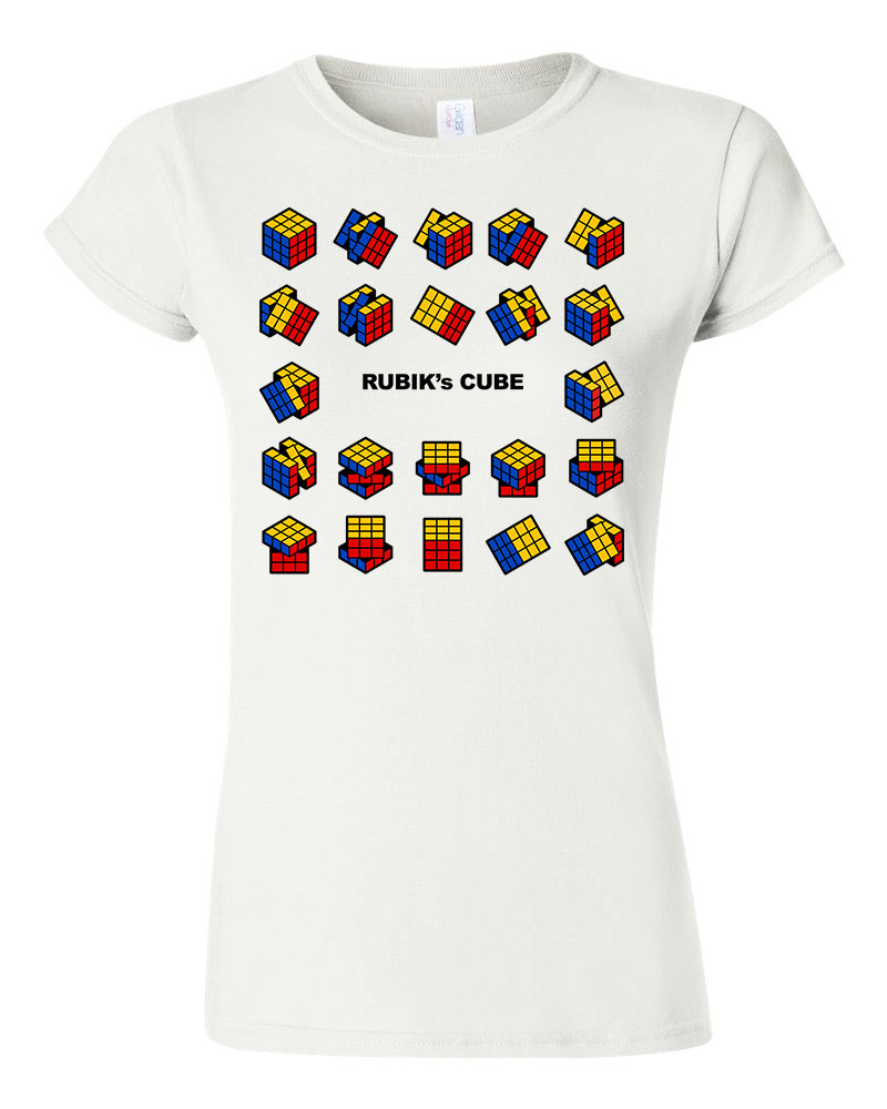 rubik kocka rubics cube Fehér Női Póló