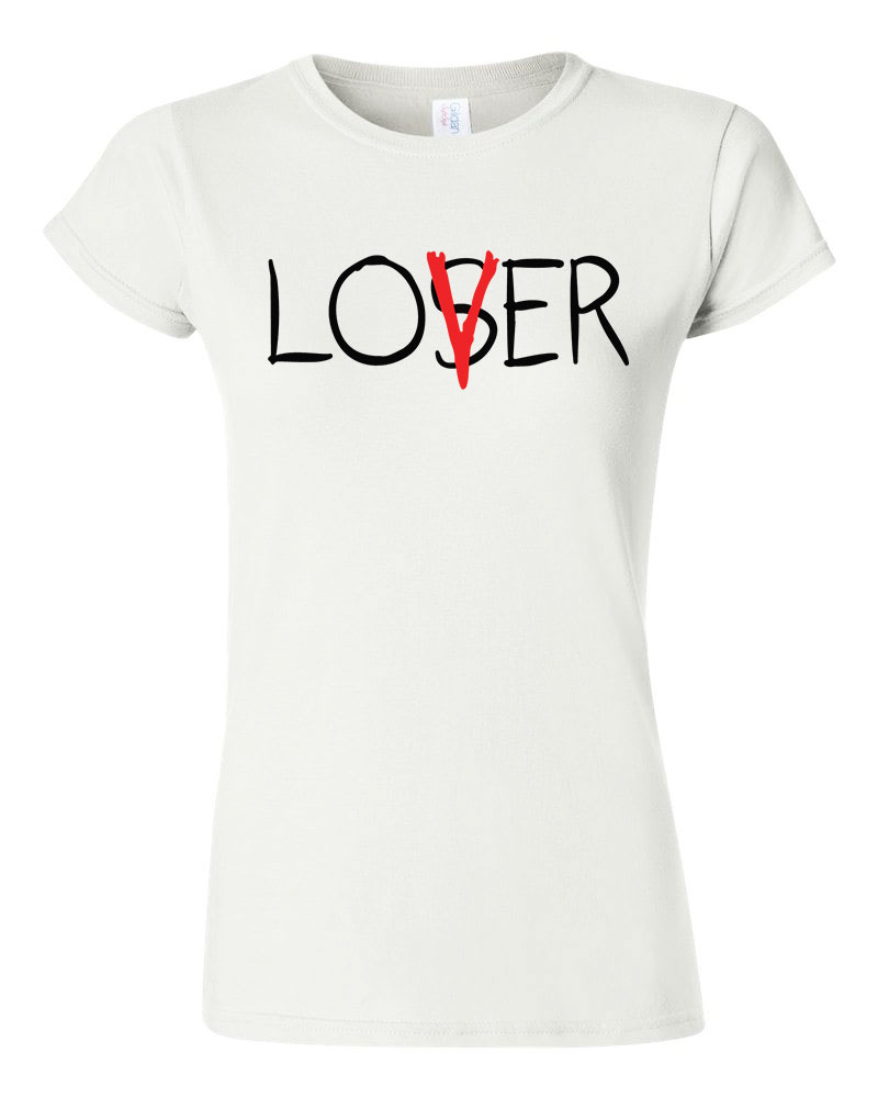 lover loser az stephen king it pennywise Fehér Női Póló