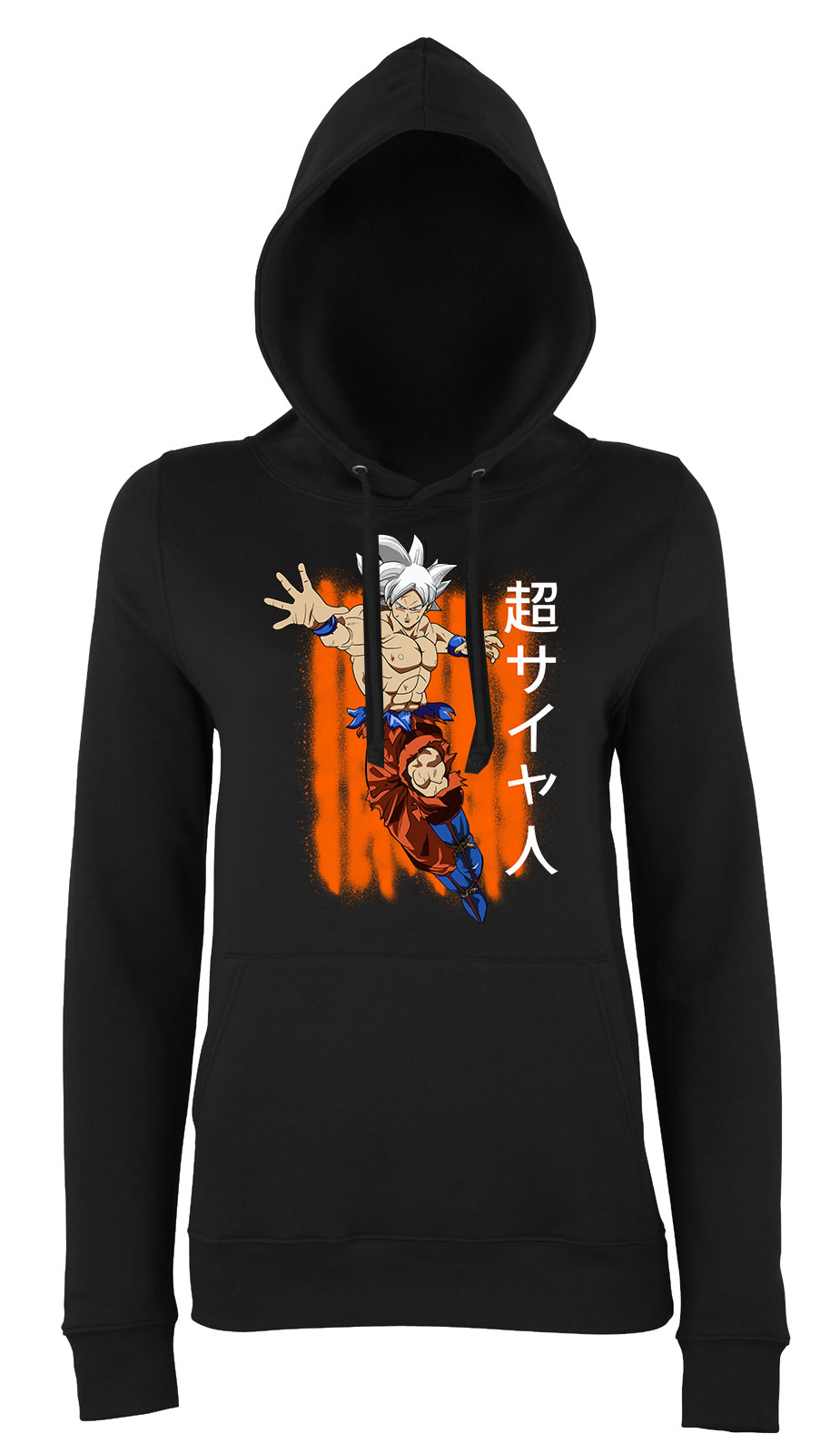 dragon ball son goku Fekete Női Kapucnis Pulóver