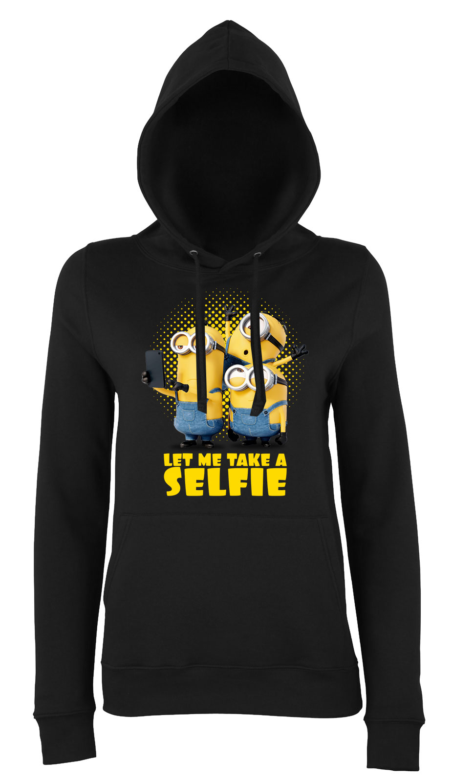 minions minyonok mel bob Fekete Női Kapucnis Pulóver