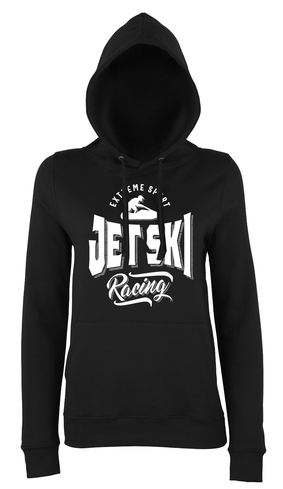 jet ski Fekete Női Kapucnis Pulóver