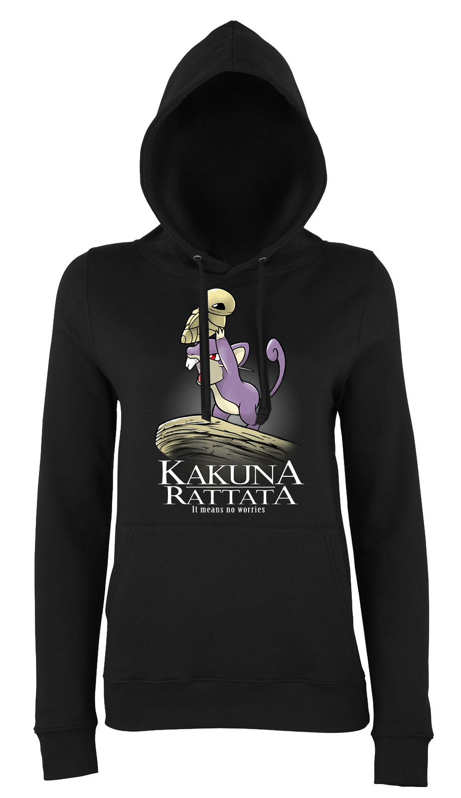 kakuna rattata pokemon  Fekete Női Kapucnis Pulóver