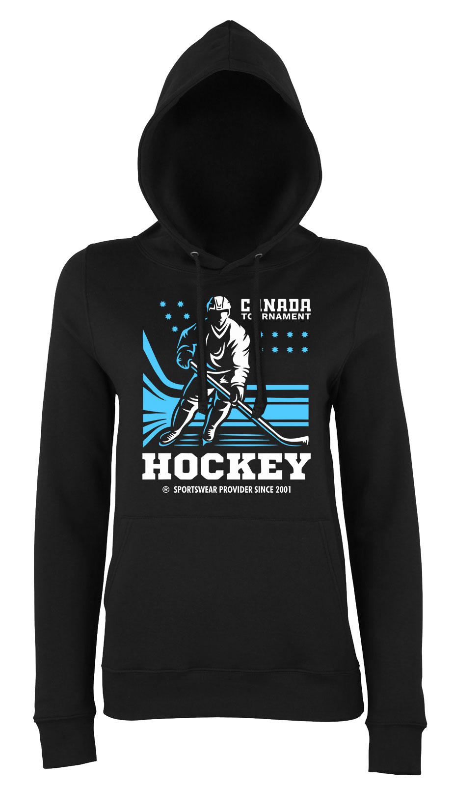 hockey hoki Fekete Női Kapucnis Pulóver