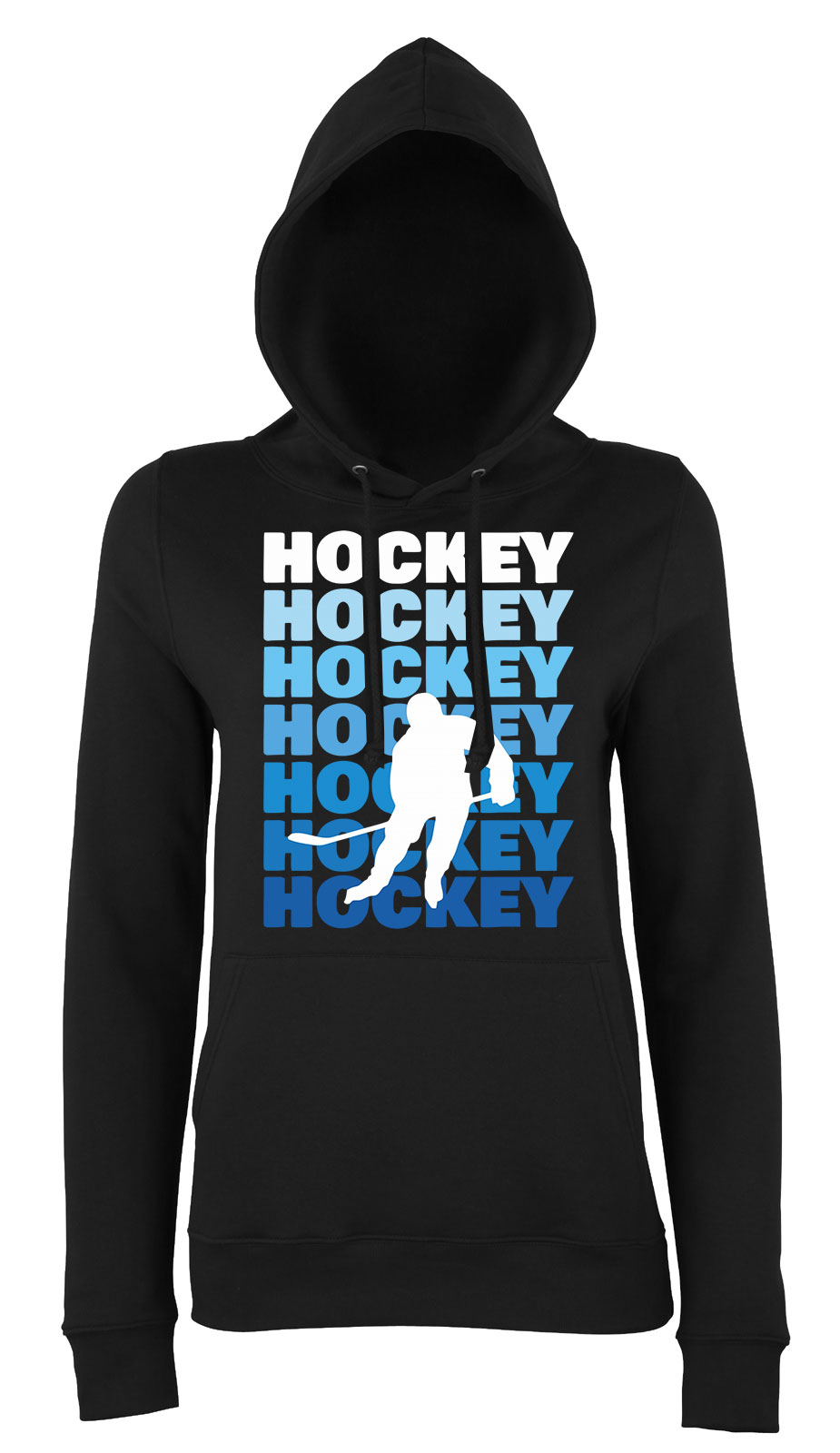 hockey hokis Fekete Női Kapucnis Pulóver