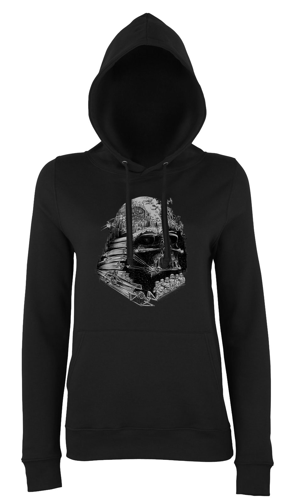 star wars darth vader Fekete Női Kapucnis Pulóver
