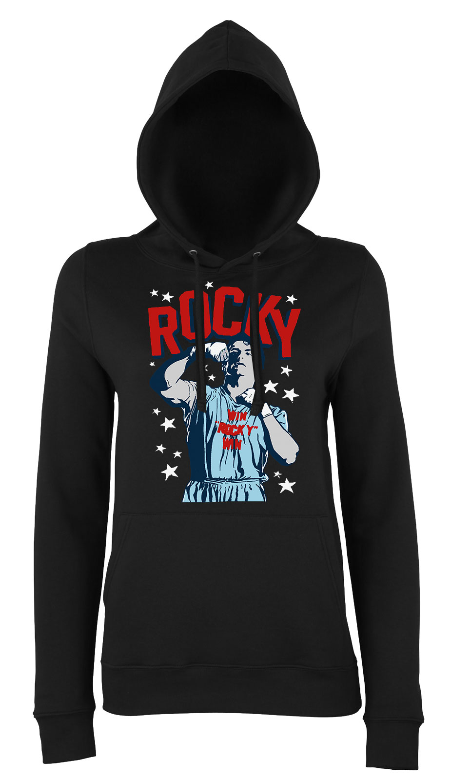 rocky Fekete Női Kapucnis Pulóver