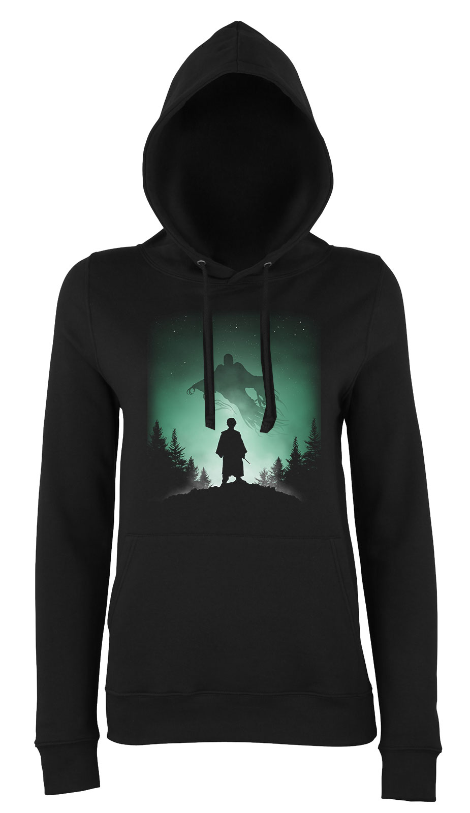 harry potter expecto patronum dementor Fekete Női Kapucnis Pulóver