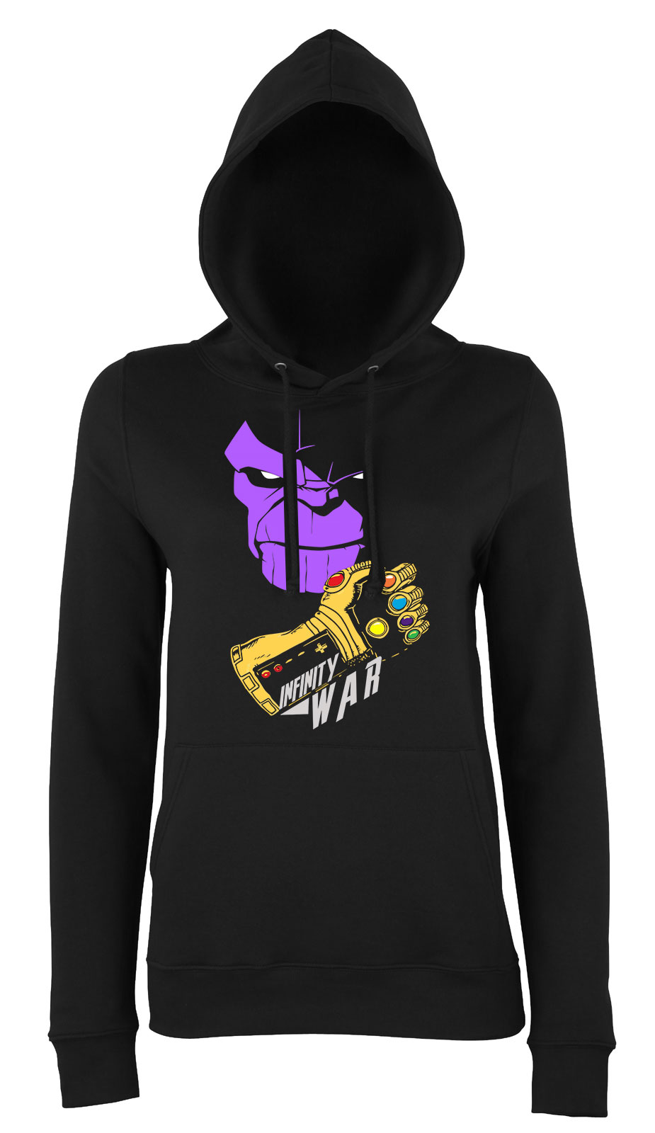thanos avengers bosszúállók Fekete Női Kapucnis Pulóver