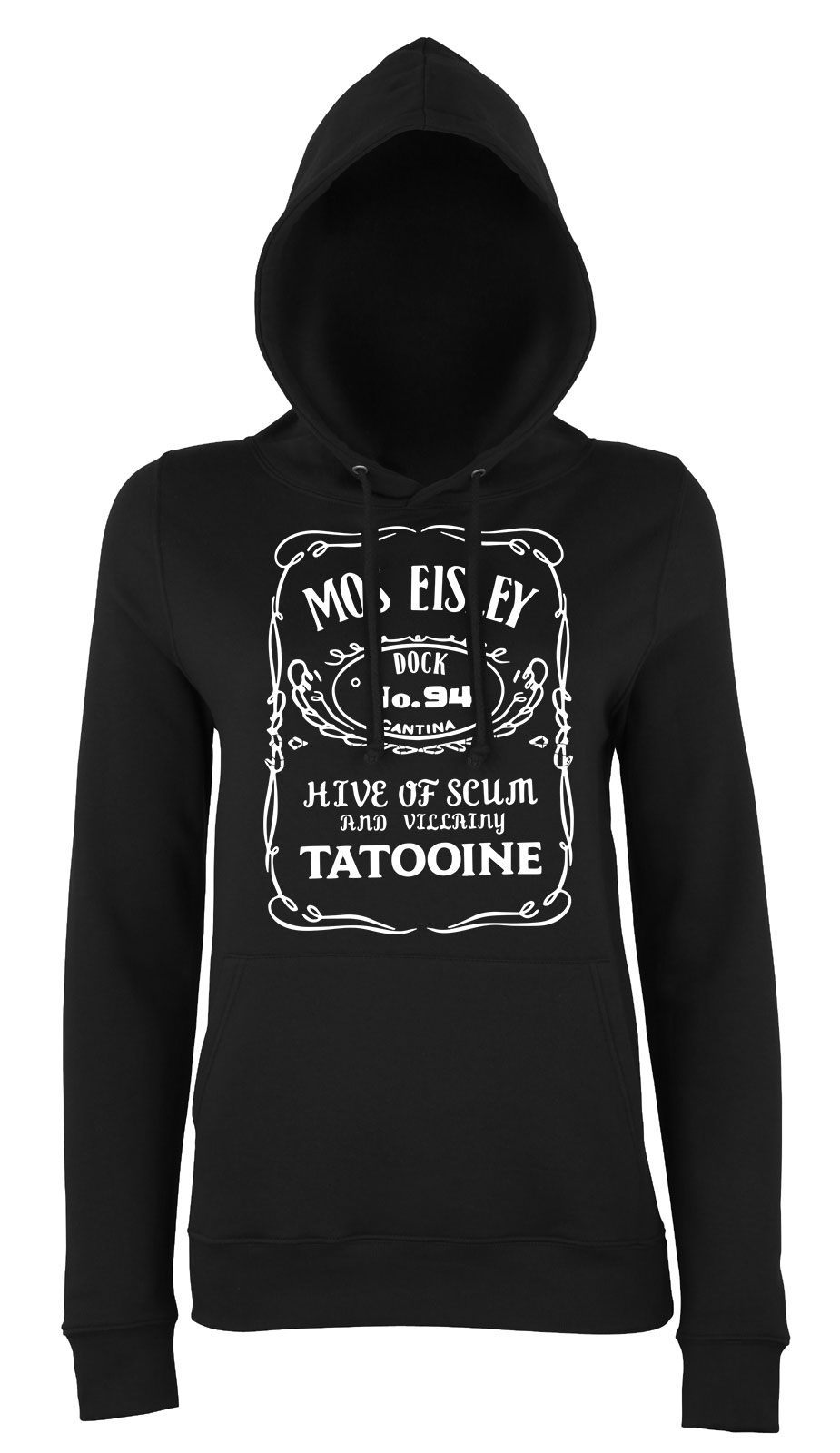 star wars mos eisley tatooine Fekete Női Kapucnis Pulóver