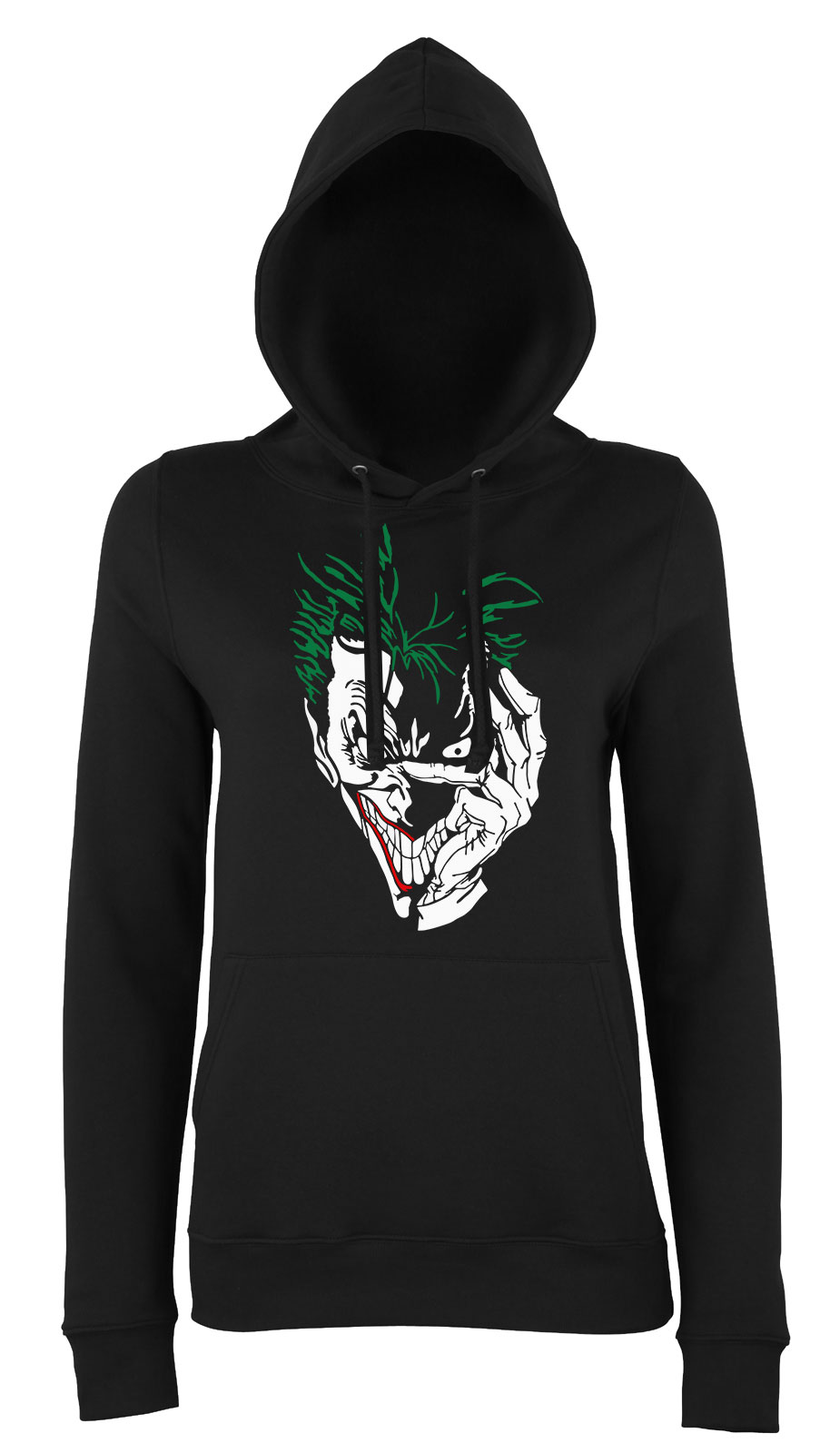 Joker Fekete Női Kapucnis Pulóver