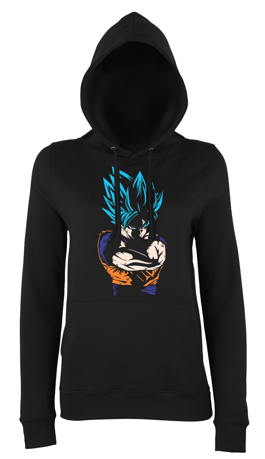 son goku dragon ball Fekete Női Kapucnis Pulóver