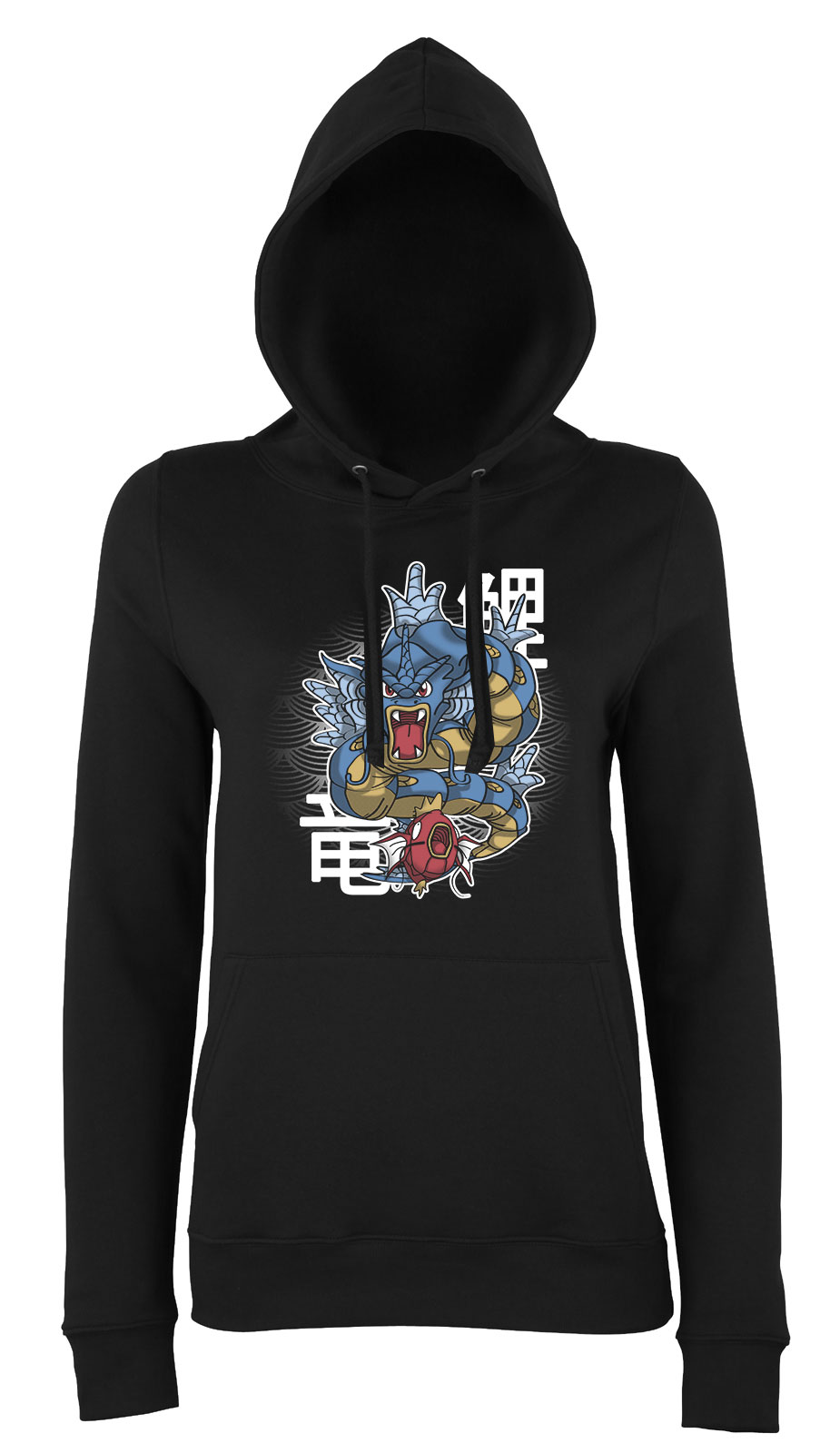 pokermon gyarados magicarp Fekete Női Kapucnis Pulóver