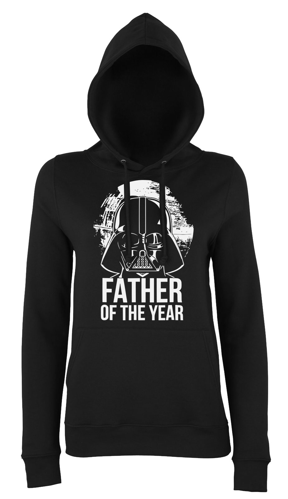 darth vader apa apáknak apák napja Fekete Női Kapucnis Pulóver