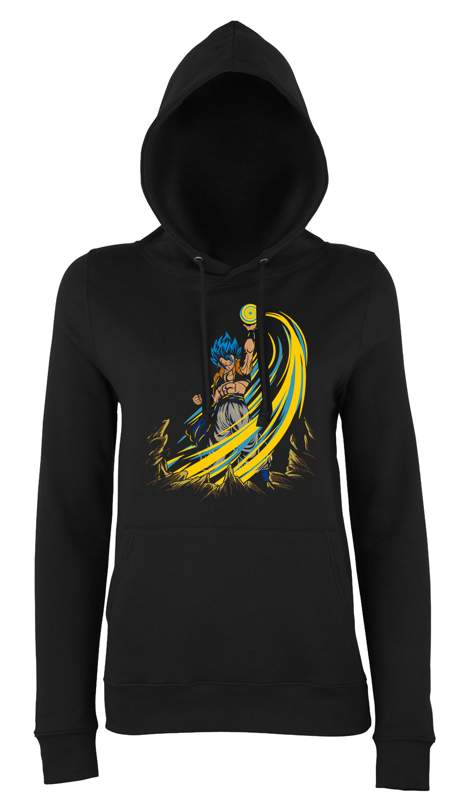 son goku dragon ball Fekete Női Kapucnis Pulóver