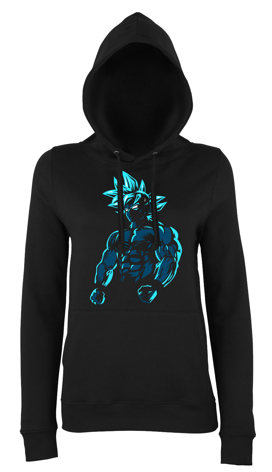 son goku dragon ball Fekete Női Kapucnis Pulóver