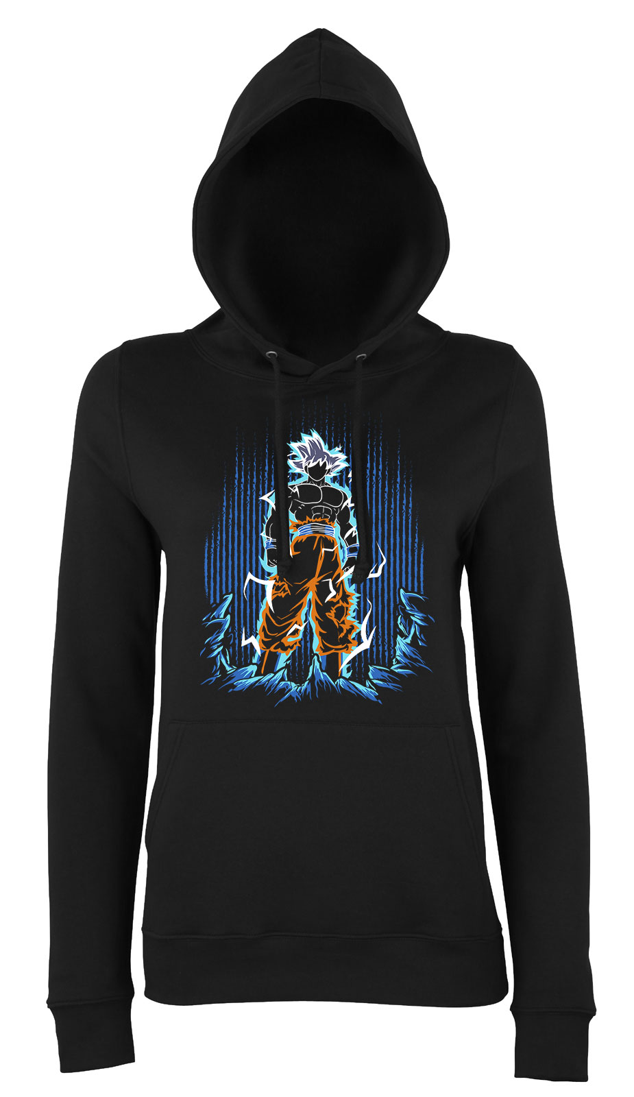 son goku dragon ball Fekete Női Kapucnis Pulóver
