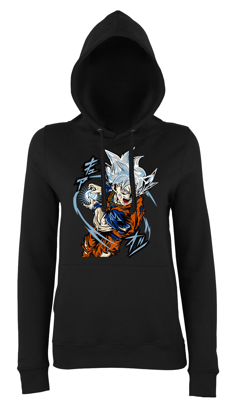 son goku dragon ball ultragoku Fekete Női Kapucnis Pulóver