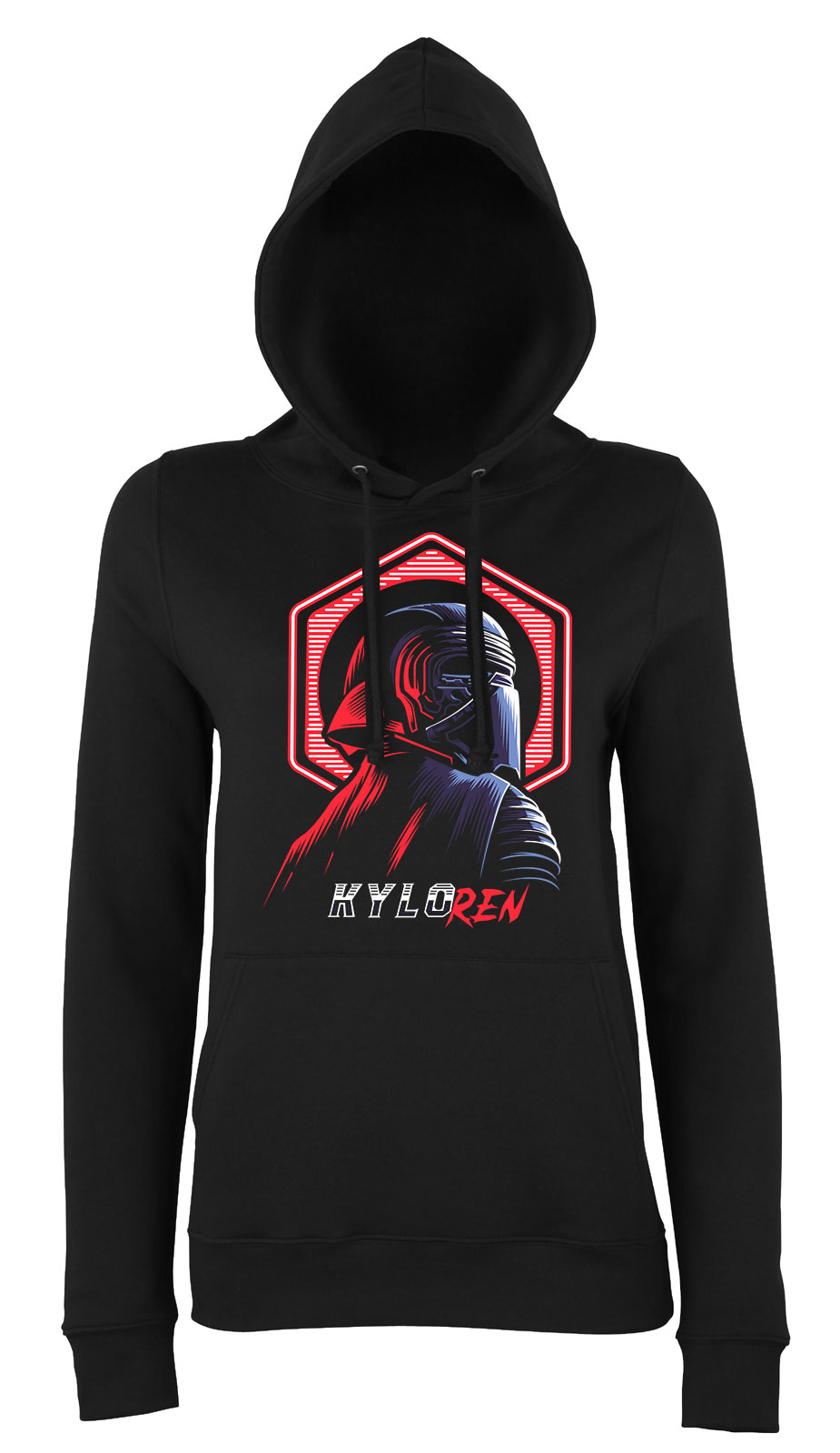 kylo ren star wars Fekete Női Kapucnis Pulóver
