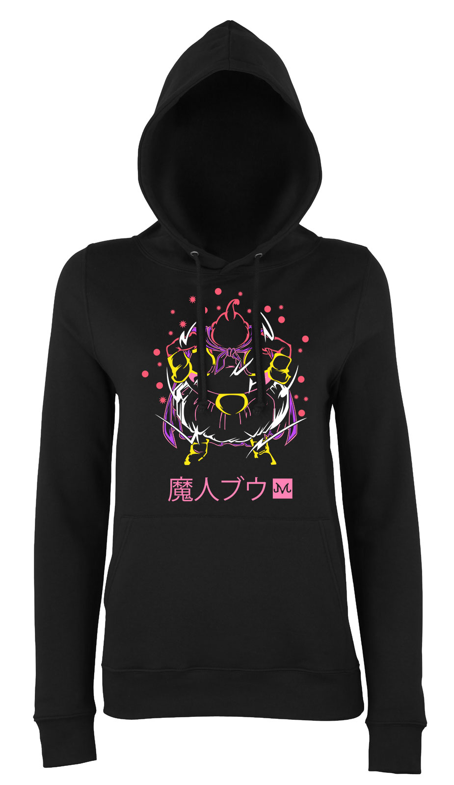 majin buu dragon ball Fekete Női Kapucnis Pulóver