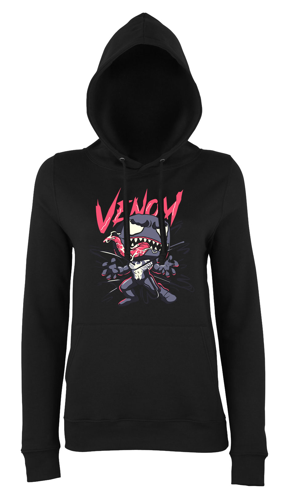 venom méreg Fekete Női Kapucnis Pulóver
